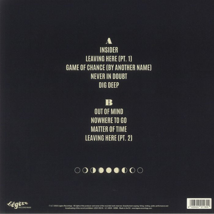 PM Warson – Dig Deep Repeat (LP, Légère Recordings, 2022) Back Cover