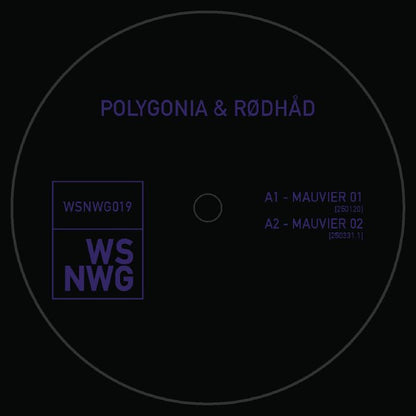 Polygonia & Rødhåd – Mauvier (12", WSNWG, 2026) Front Cover