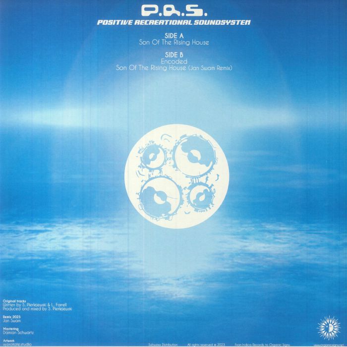 Positive Recreational Soundsystem – P.R.S. (12", Organic Signs, 2023) Back Cover