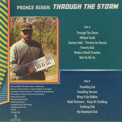 Prince Riser – Through The Storm (LP, Jahtari, 2026) Back Cover