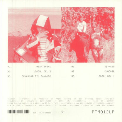 Prins Thomas – Thomas Moen Hermansen (LP, Prins Thomas Musikk, 2025) Back Cover