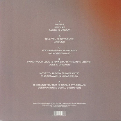 Prunk – Footprints (12", Triple, Grey Vinyl, PIV Records, 2026) Back Cover
