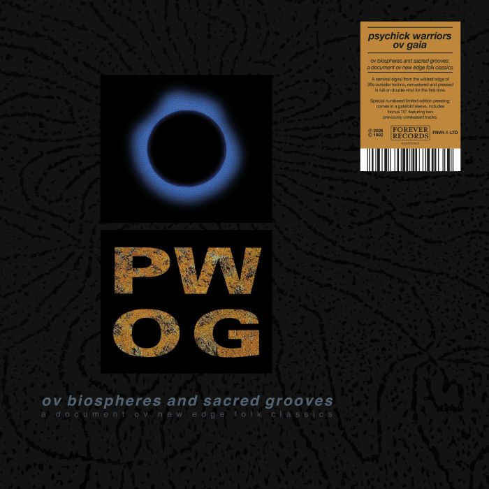 Psychick Warriors Ov Gaia – Ov Biospheres & Sacred Grooves: A Document Ov New Edge Folk Classics (3xLP, limited, Forever, 2026) Front Cover