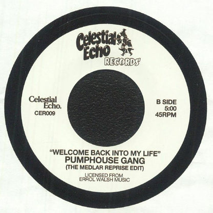 Pumphouse Gang – Welcome Back Into My Life (7", Celestial Echo, 2026) Back Cover