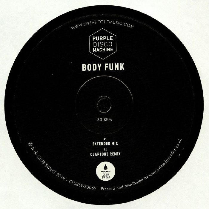 Purple Disco Machine – Body Funk (12", Club Sweat, 2025) front cover