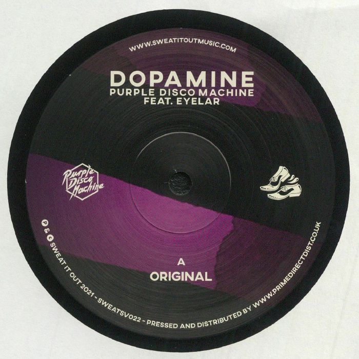 Purple Disco Machine Feat. Eyelar – Dopamine (12", Sweat It Out!, 2025) front cover
