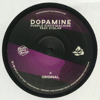 Purple Disco Machine Feat. Eyelar – Dopamine (12", Sweat It Out!, 2025) front cover