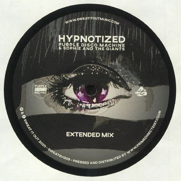 Purple Disco Machine & Sophie And The Giants – Hypnotized (12", Sweat It Out!, 2020) Front Cover