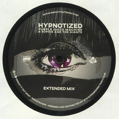 Purple Disco Machine & Sophie And The Giants – Hypnotized (12", Sweat It Out!, 2020) Front Cover