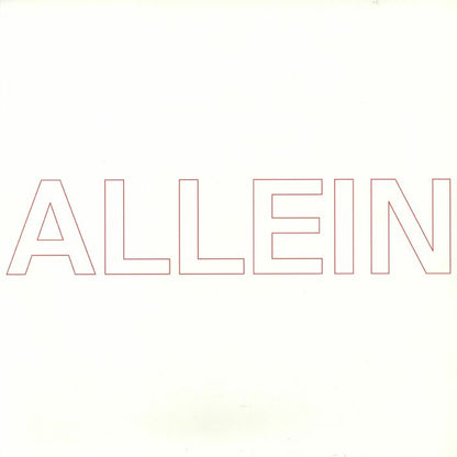 Quarks – Allein (12", hello, goodbye, 2026) Front Cover