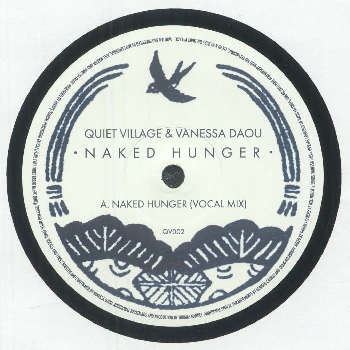 Quiet Village & Vanessa Daou –  Naked Hunger (12", The Quiet Village, 2025) front cover