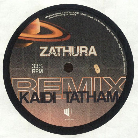 Radiohop – Zathura (Kaidi Tatham Remix) (7", Wicked Wax Amsterdam, 2025) Front Cover