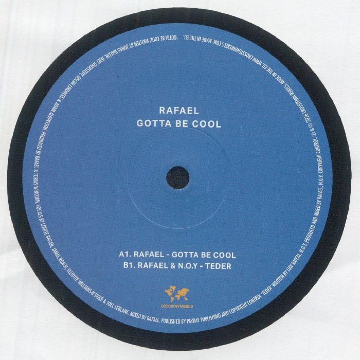 Rafael – Gotta Be Cool (12", Crosstown Rebels, 2026) Back Cover