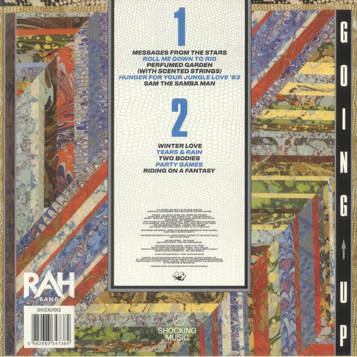 RAH Band – Going Up (LP, Shock, 2025) Back Cover