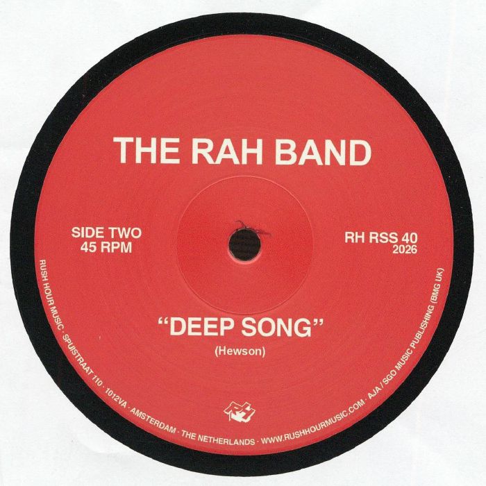 RAH Band – Rising Star / Deep Song (12", Rush Hour, 2026) Back Cover