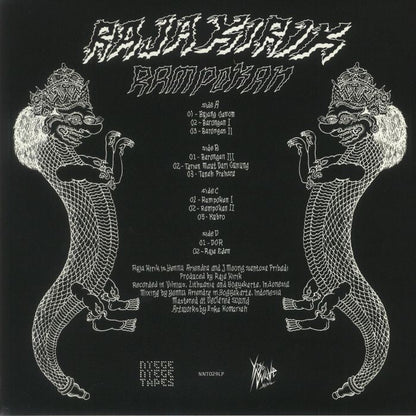 Raja Kirik – Rampokan (2xLP, Red, Nyege Nyege Tapes, 2021) Back Cover