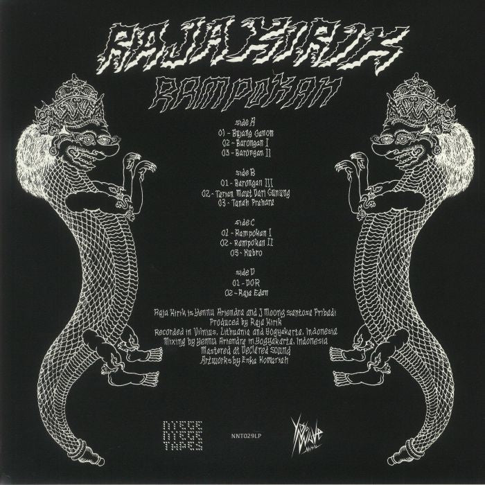Raja Kirik – Rampokan (2xLP, White, Nyege Nyege Tapes, 2021) Back Cover