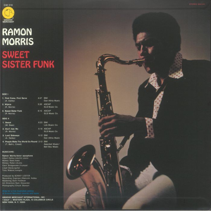 Ramon Morris – Sweet Sister Funk (LP, Mr Bongo, 2025) Back Cover