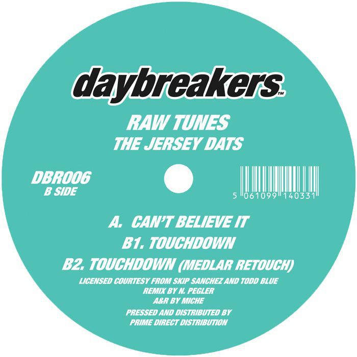 Raw Tunes – The Jersey DATs (12", Daybreakers, 2026) Back Cover