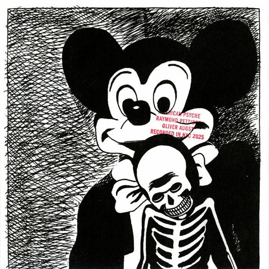 Raymond Pettibon / Oliver Augst – American Psyche (2x7", double, Squama, 2026) Front Cover