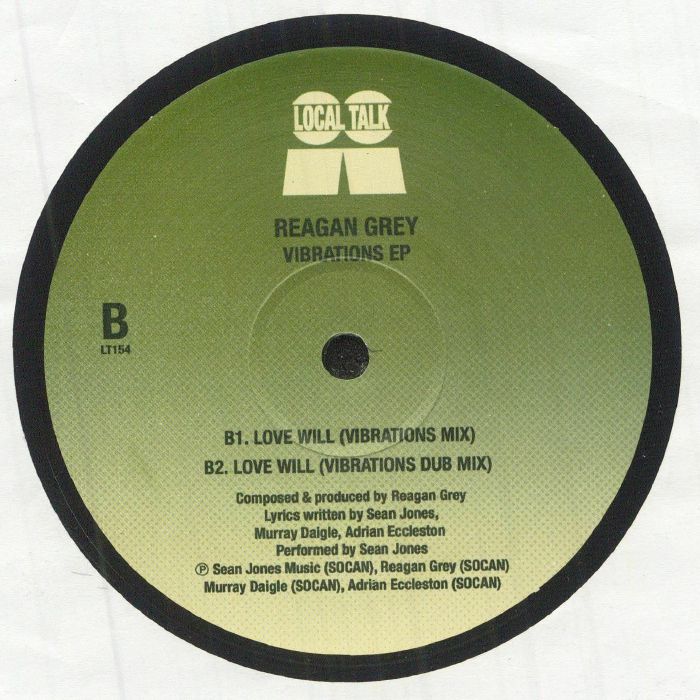 Reagan Grey – Vibrations EP (12", Local Talk, 2025) back cover