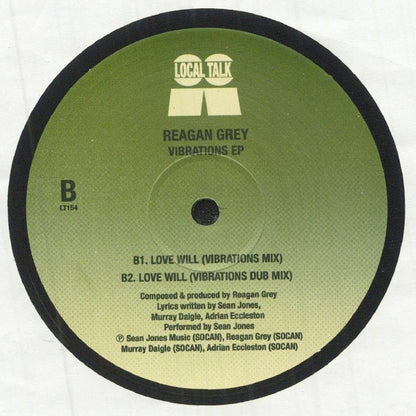 Reagan Grey – Vibrations EP (12", Local Talk, 2025) back cover