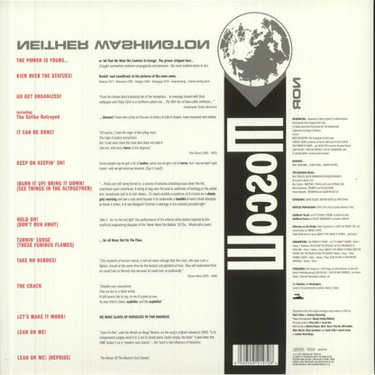 Redskins – Neither Washington Nor Moscow (LP, London Music Stream Ltd., 2022) Back Cover