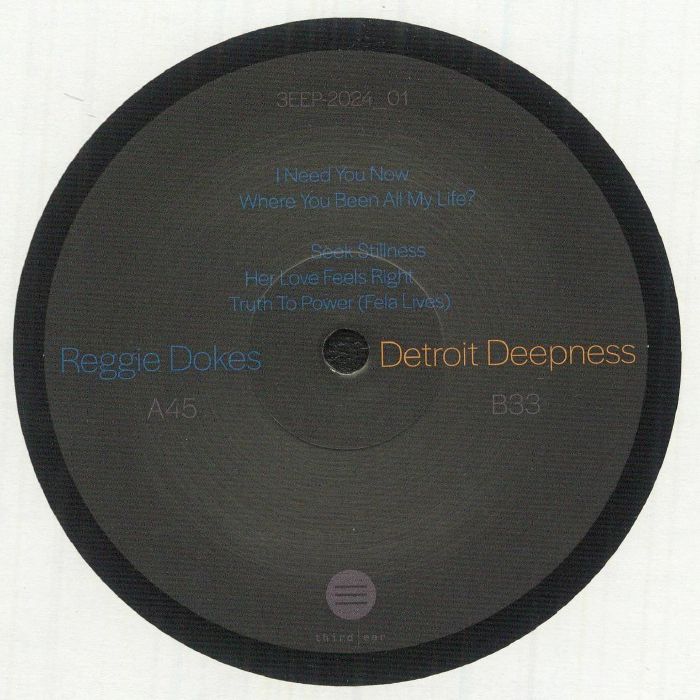 Reggie Dokes – Detroit Deepness EP (12", Third Ear Recordings, 2026) Front Cover