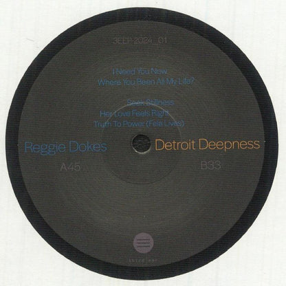 Reggie Dokes – Detroit Deepness EP (12", Third Ear Recordings, 2026) Front Cover