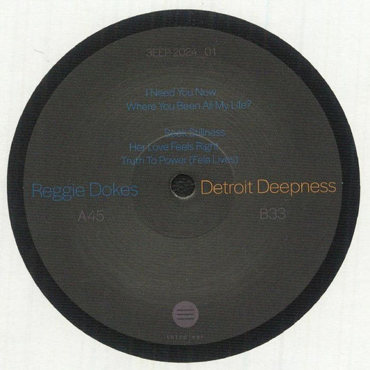 Reggie Dokes – Detroit Deepness EP (12", Third Ear Recordings, 2026) Front Cover