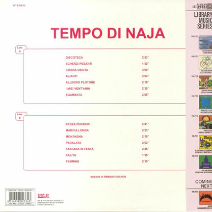 Remigio Ducros – Tempo Di Naja (LP, btf.it, 2022) Back Cover