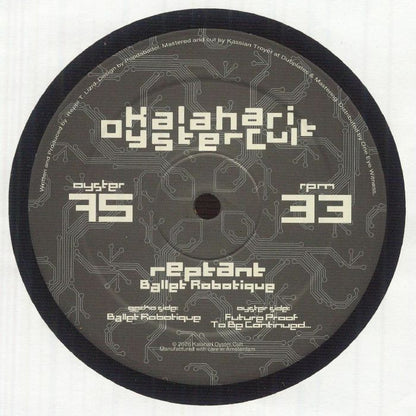 Reptant – Ballet Robotique (12", Kalahari Oyster Cult, 2026) Front Cover