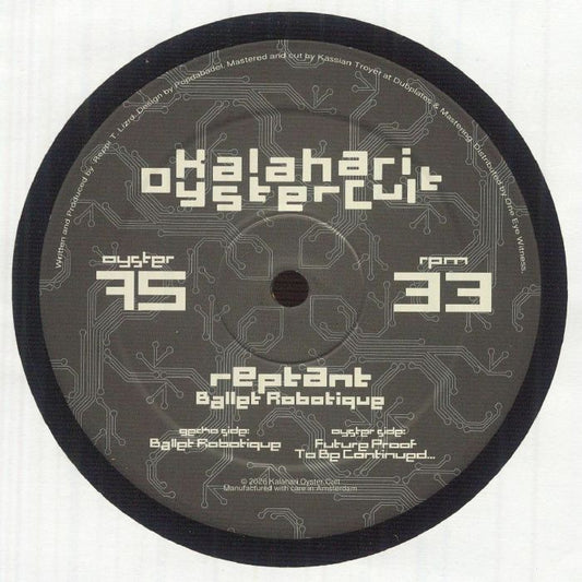 Reptant – Ballet Robotique (12", Kalahari Oyster Cult, 2026) Front Cover