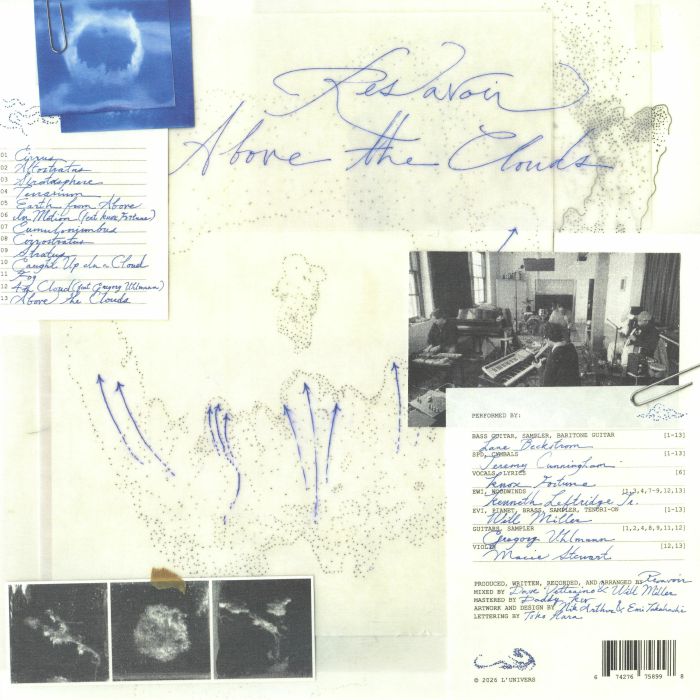 Resavoir – Above The Clouds (LP, L'Univers, 2026) Back Cover
