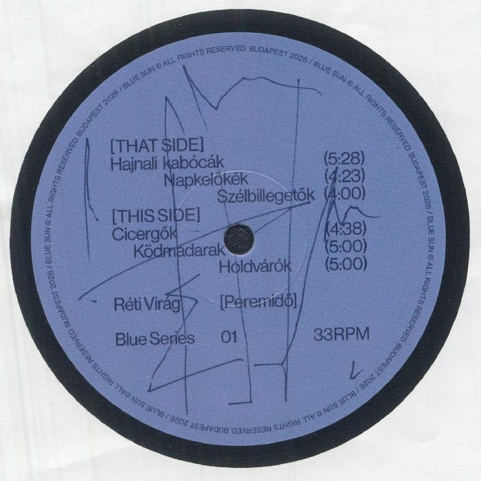 Réti Virág – Peremidő (12", Blue Sun, 2026) Back Cover