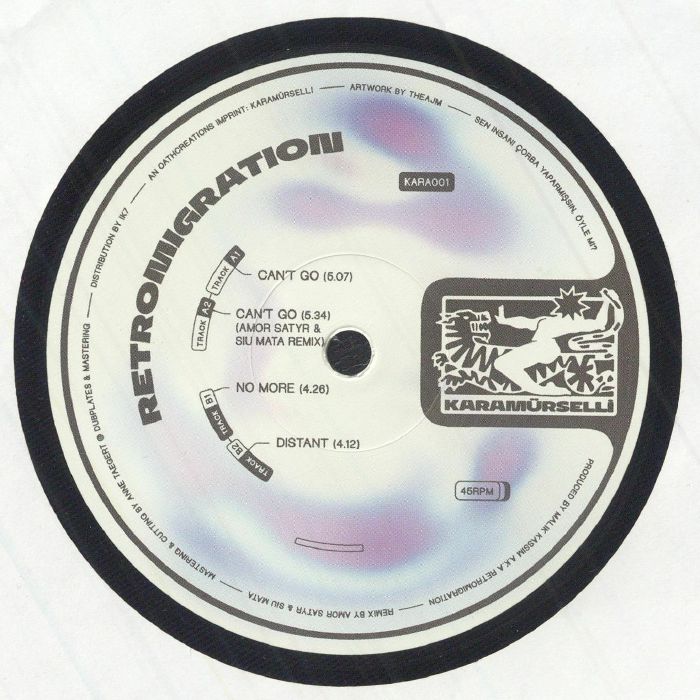 Retromigration – Can't Go (12", Karamürselli, 2026) Front Cover