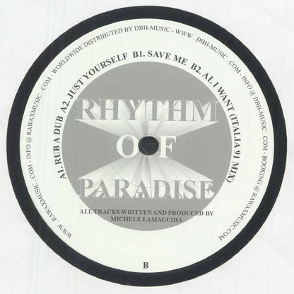Rhythm Of Paradise – Rub A Dub EP (12", Housewax, 2026) Back Cover