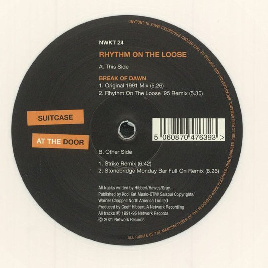 Rhythm On The Loose – Break Of Dawn  (12", White, Network Records, 2021) Front Cover