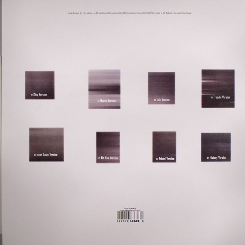Rhythm & Sound – The Versions (LP, Burial Mix, 2004) Back Cover