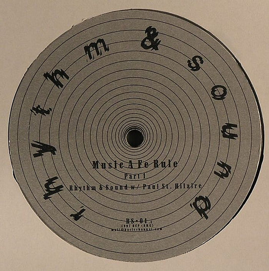 Rhythm & Sound w/ Paul St. Hilaire – Music A Fe Rule (12", Rhythm & Sound, 2025) front cover