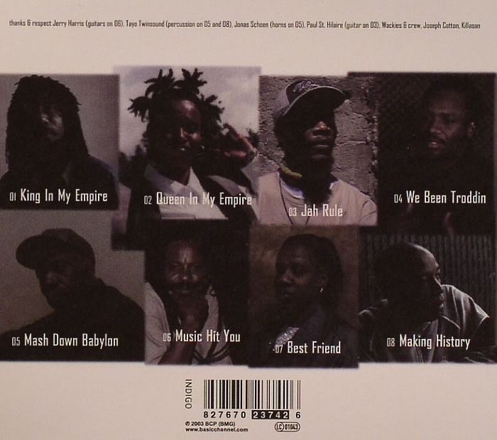 Rhythm & Sound – w/ The Artists (CD, Burial Mix, 0) Back Cover