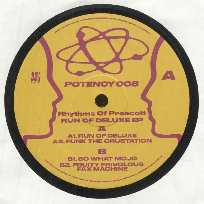 Rhythms Of Prescott – Run Of Deluxe EP (12", Potency, 0) Front Cover