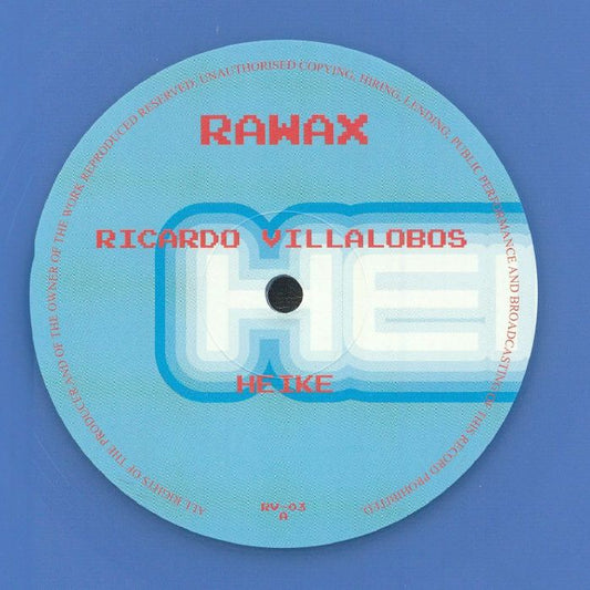 Ricardo Villalobos – Heike (12", Baby Blue, Rawax, 2025) Front Cover
