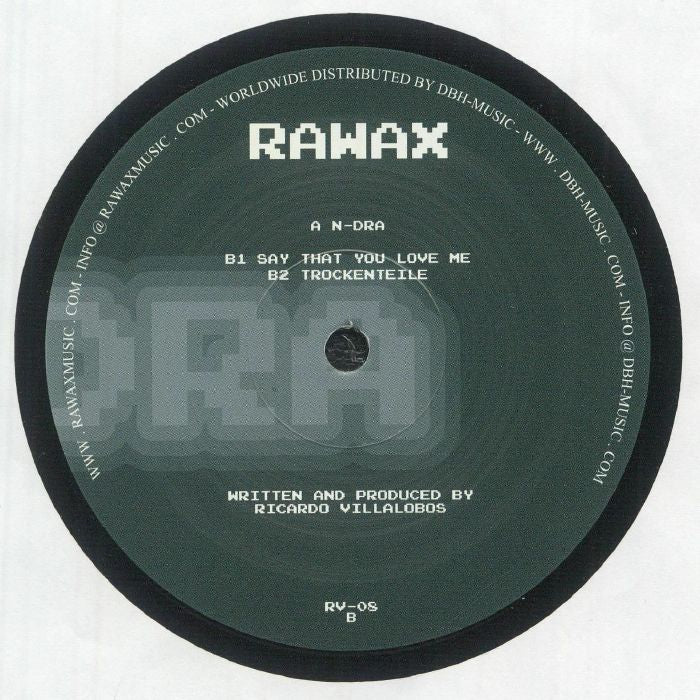 Ricardo Villalobos – N-DRA (12", Rawax, 2026) Back Cover