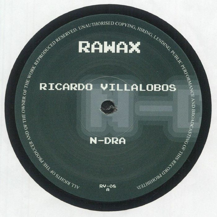 Ricardo Villalobos – N-DRA (12", Rawax, 2026) Front Cover