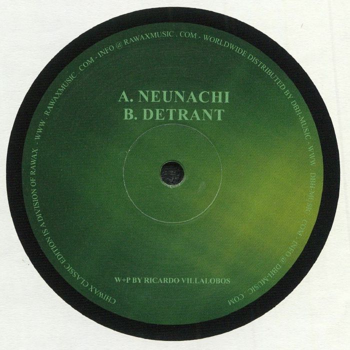 Ricardo Villalobos – Neunachi EP (12", Black Vinyl, Rawax, 2020) Back Cover