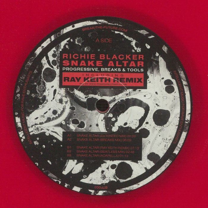 Richie Blacker – Snake Altar (12", Red, Break The Future, 2026) Front Cover