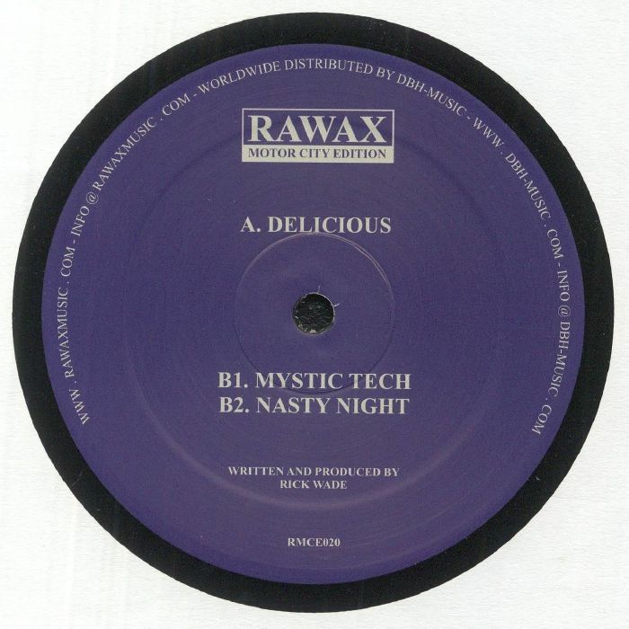 Rick Wade – Mystic Tech EP (12", Rawax Motor City Edition, 2022) Back Cover