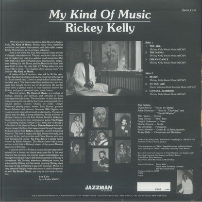 Rickey Kelly – My Kind Of Music (LP, Jazzman Records Ltd., 2026) Back Cover