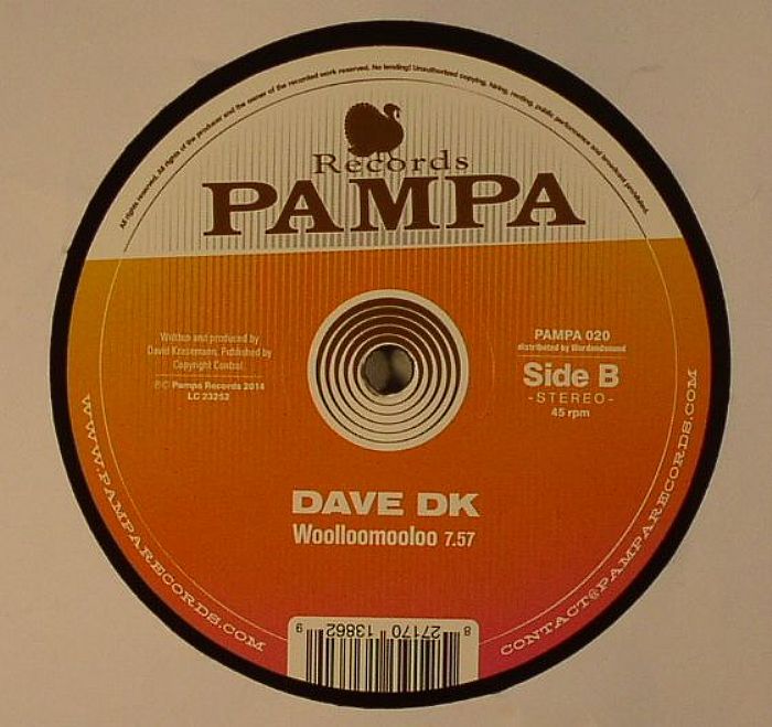 Ricoshëi , Dave DK – Perfect Like You / Woolloomooloo (12", Pampa Records, 2014) Back Cover